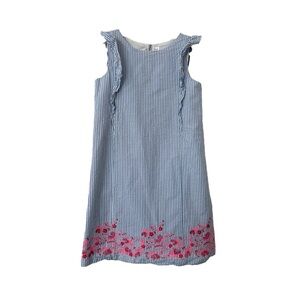 GAP Blue and Pink Sundress with Flutter Sleeves
